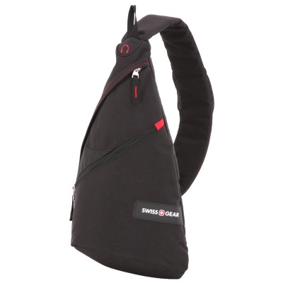Однолямочный рюкзак Swissgear Sling Bag SA18302130, черный/красный